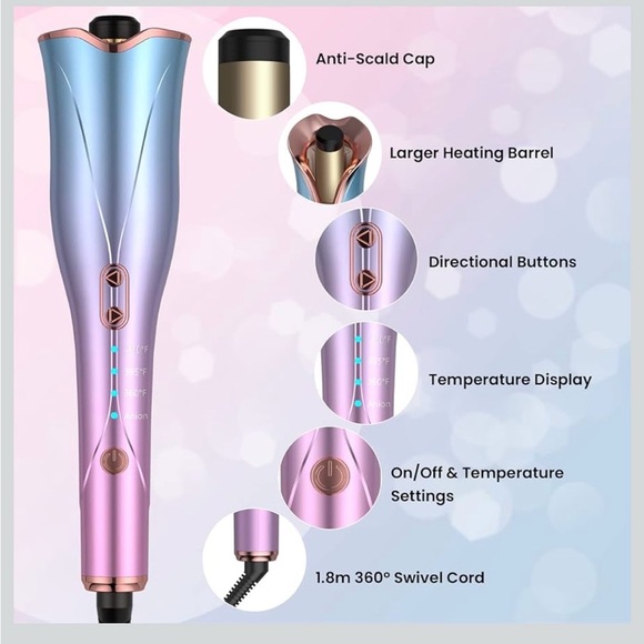 Other - Automatic Hair Curler - Pink and Blue